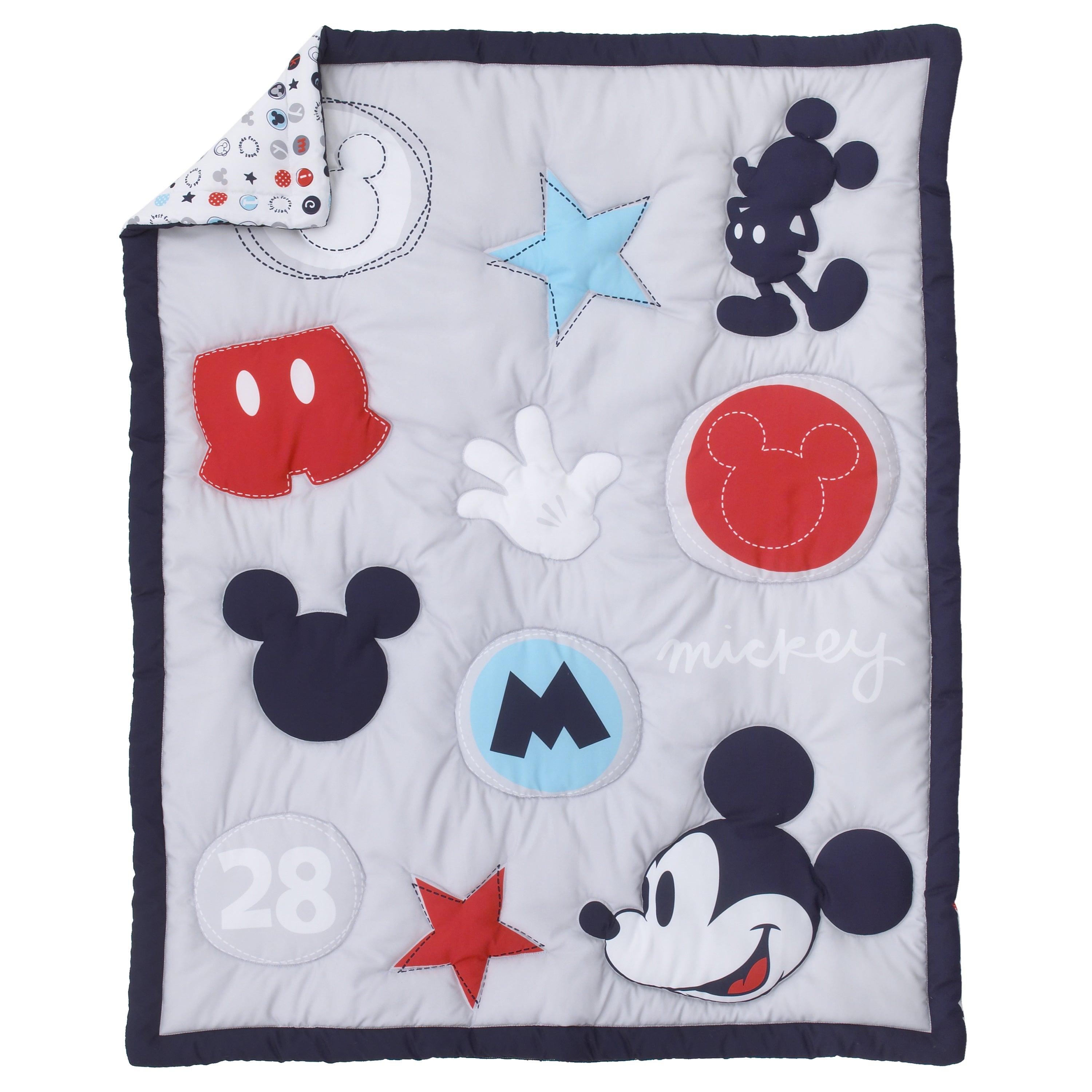 Disney Amazing Mickey Mouse 3 Piece Nursery Crib Bedding Set NoJo Baby