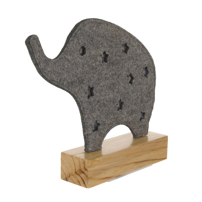 Little Love by NoJo Gray Elephant Lighted Nursery Décor