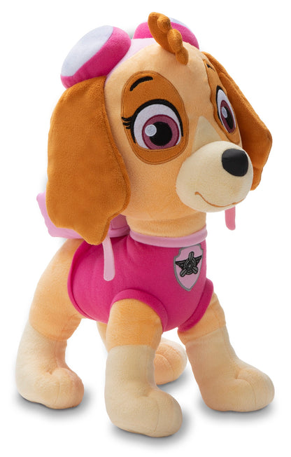 NoJo Paw Patrol Skye Plush Toddler Cuddle Pillow Pink and Tan