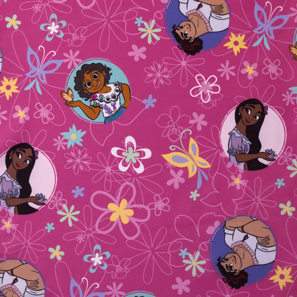 Disney Encanto Tropical Delight Pink and Aqua, Mirabel and Isabella  Preschool Nap Pad Sheet
