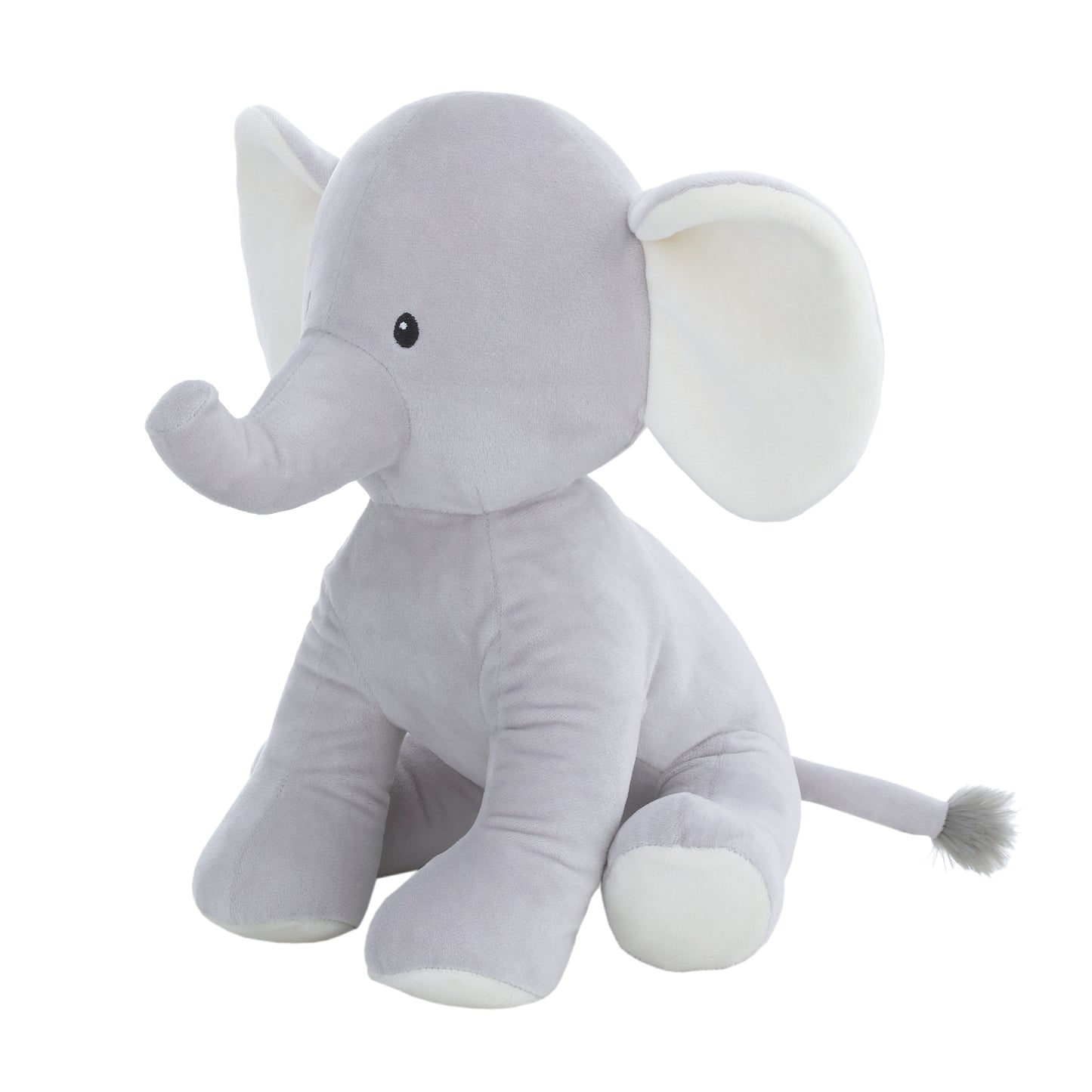 Little Love by NoJo Riley the Elephant Grey and White Super Soft Plush Stuffed Animal with Large Ears