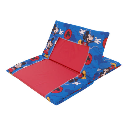 Disney Mickey Mouse Blue and Grey Preschool Nap Pad Sheet