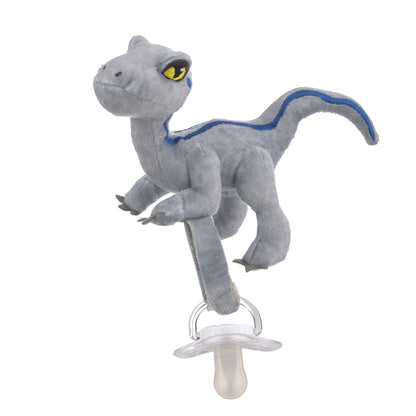 Welcome to the Universe Baby Jurassic World Plush Grey Raptor Dinosaur Pacifier Buddy