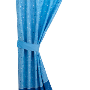 NoJo Disney Mickey Mouse Playground Pals Blue, Navy and White Curtain Panel