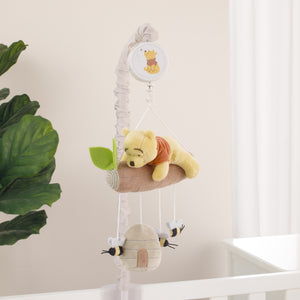 Disney Winnie the Pooh Hugs and Honeycombs Plush Musical Mobile with Bee Hive, Bees, Pooh Bear and Tree Branch