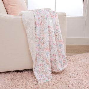 mini by Motherhood - Petal & Bloom Sherpa Baby Blanket
