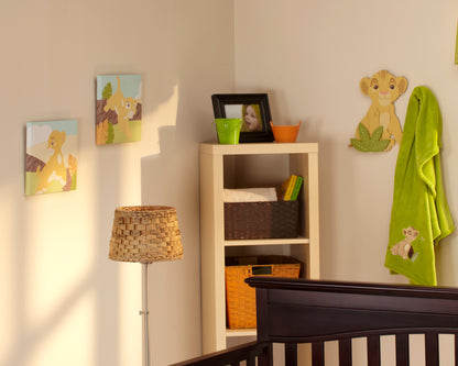 Disney Lion King Sage and Yellow Simba Shaped Wall Décor