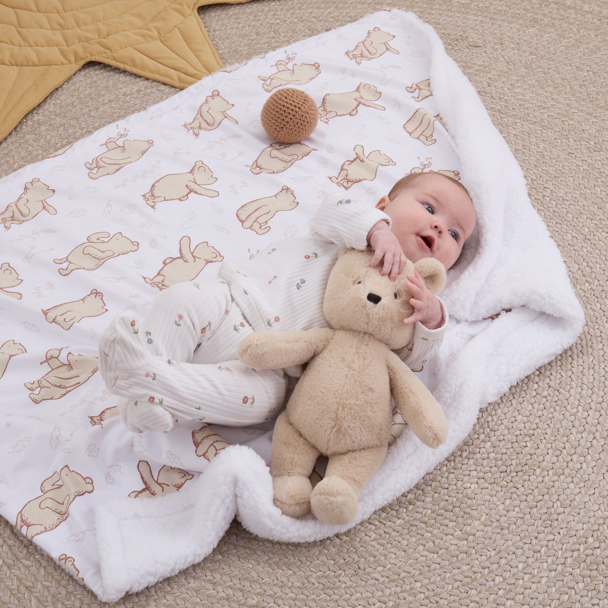 NoJo Disney Classic Winnie the Pooh You Are So Loved Cuddle Plush Stuffed Animal, Tan