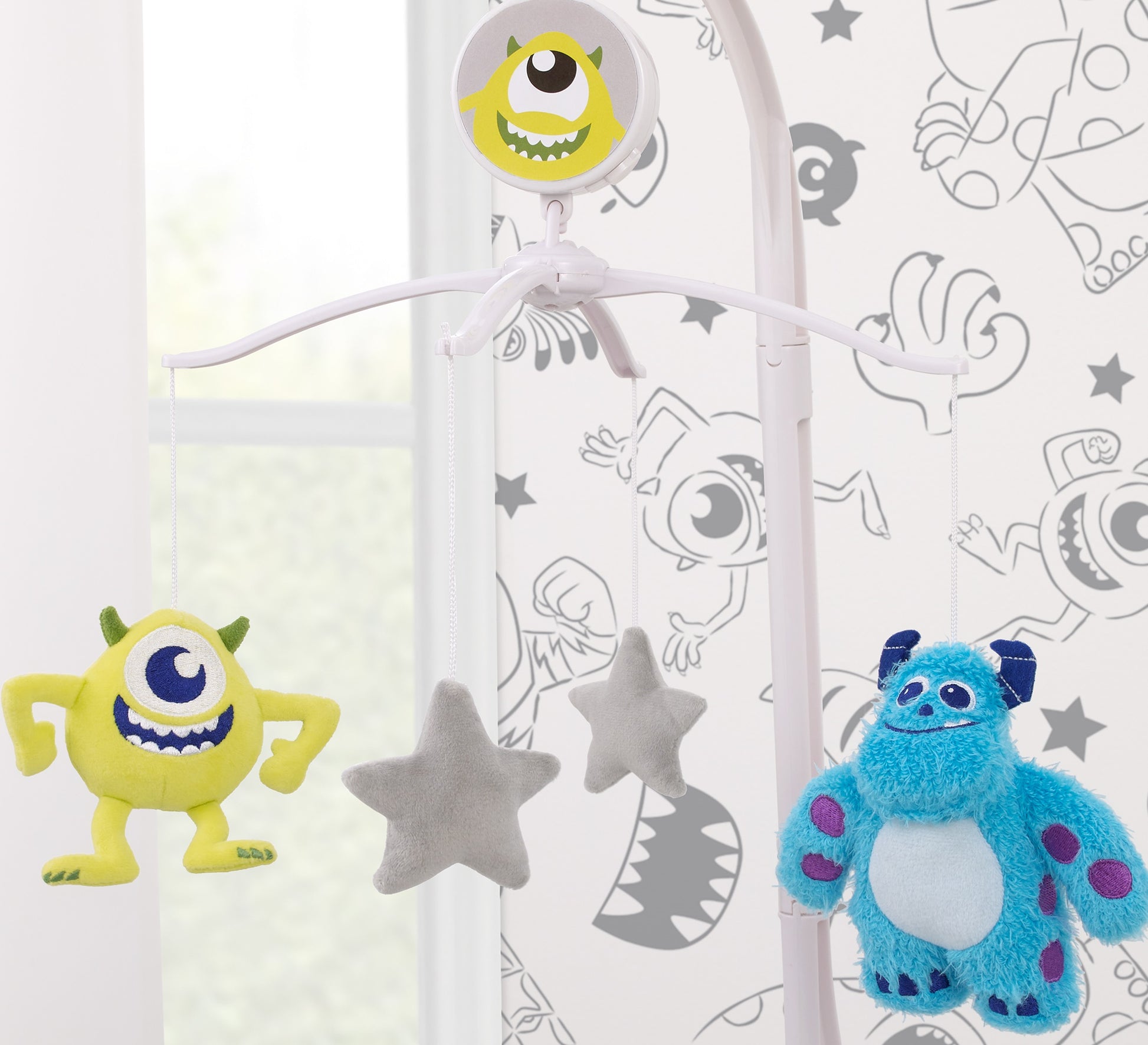 monsters inc bedroom accessories Disney Monsters, Inc. Cutest Little Monster Turquoise, Green, and Gray – NoJo Baby & kids