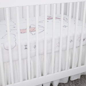 Disney Winnie the Pooh - Classic Pooh - Ivory, Tan and White Photo Op Fitted Crib Sheet