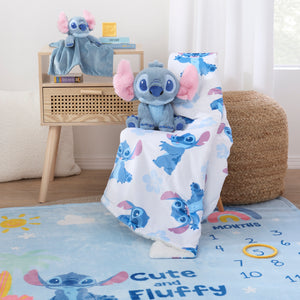 NoJo Disney Stitch Plush Stuffed Animal, Blue and Pink