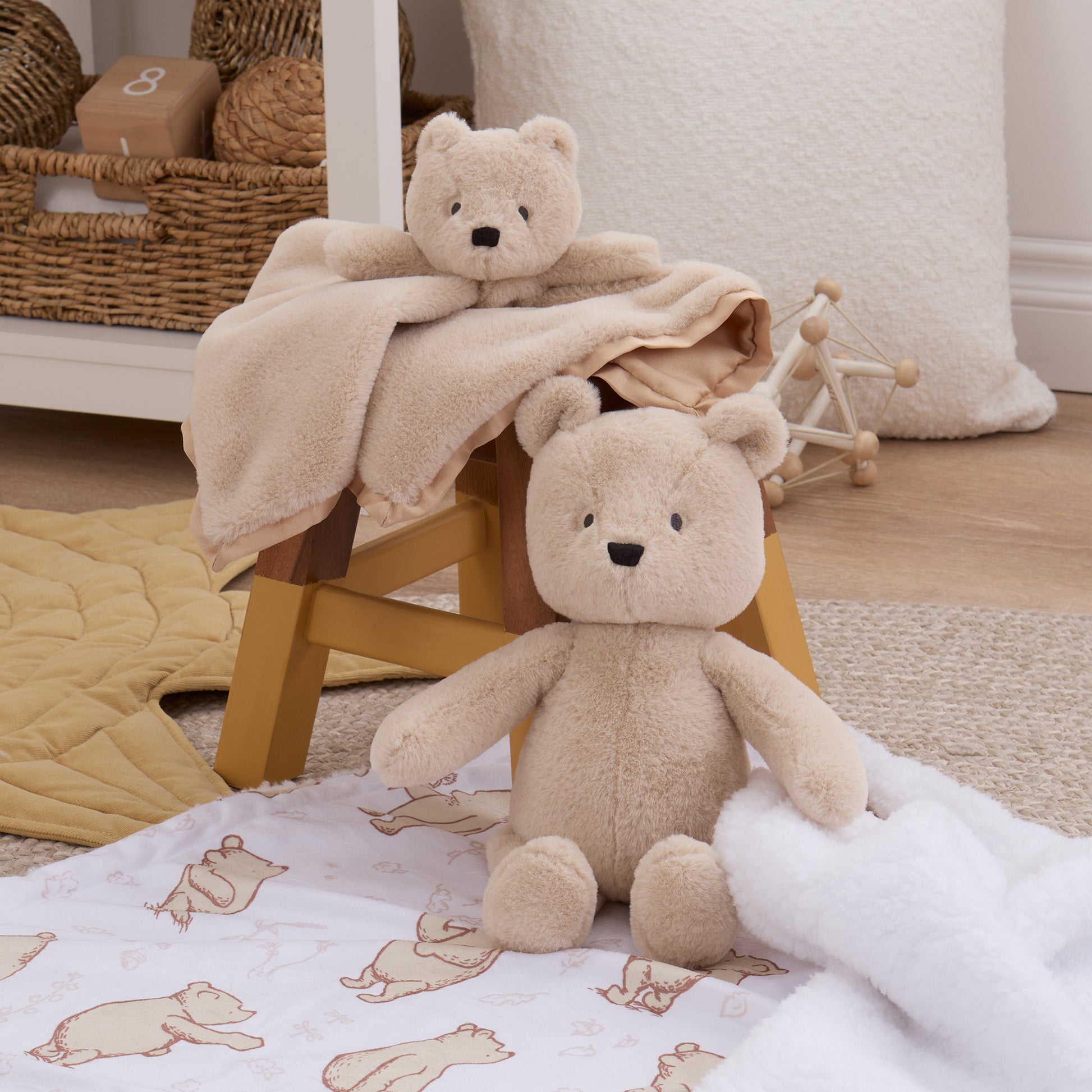 NoJo Disney Classic Winnie the Pooh You Are So Loved Cuddle Plush Stuffed Animal, Tan