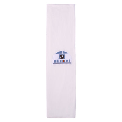 Star Wars R2D2 Blue and White Super Soft Character Shaped Toddler Blanket