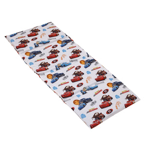 Cars Radiator Springs White, Blue, and Red Lightning McQueen and Tow-Mater Preschool Nap Pad Sheet
