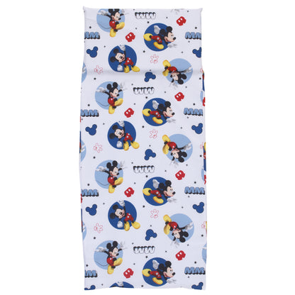 Disney Mickey Mouse Preschool Nap Pad Sheet in Blue