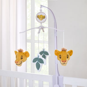 Disney Lion King - Wild About You Tan and Teal Plush Simba Musical Mobile