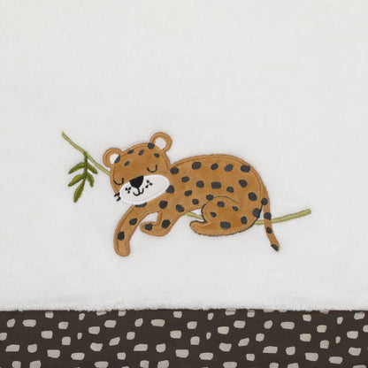 NoJo Jungle Gym Super Soft Baby Blanket with Cheetah Applique