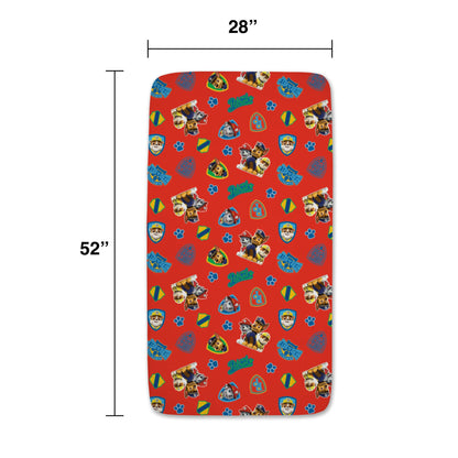 NoJo Paw Patrol 2 Piece Toddler Sheet Set - Includes a Fitted Sheet and Reversible Pillowcase