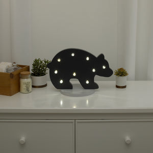 NoJo - Grey Bear Shaped Lighted Nursery DÃƒÂ©cor