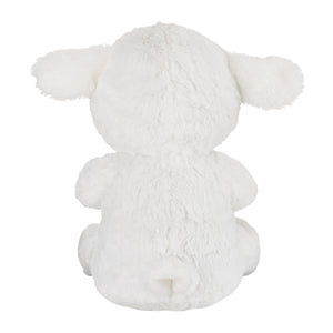 Little Love by NoJo White Plush Lamb with Praying Hands and Embroidered Cross for Baptism or Christening Gift