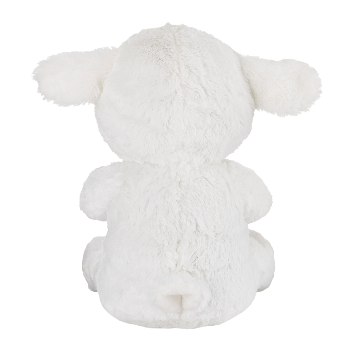 Little Love by NoJo White Plush Lamb with Praying Hands and Embroidered Cross for Baptism or Christening Gift