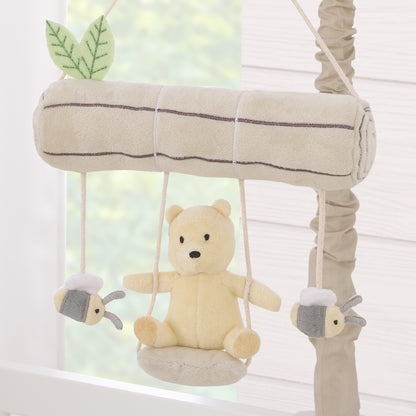 Disney Classic Pooh Naturally Friends Soft Beige Plush Swing and Tree Branch Musical Mobile