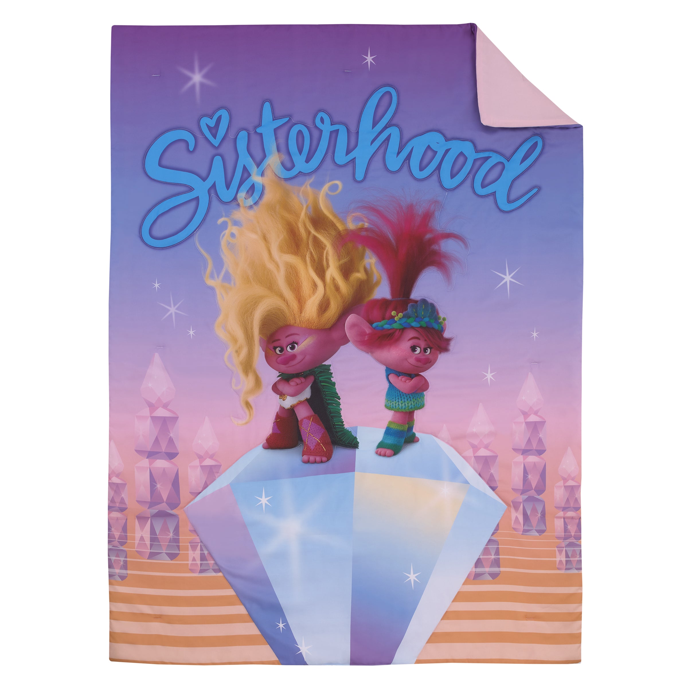 DreamWorks Trolls Glam Together Purple, Pink, and Blue, Poppy and