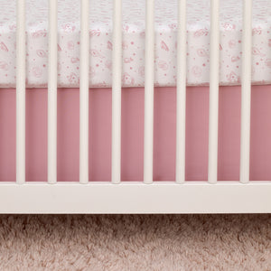 Disney Make A Wish Princess Pink and White Fitted Crib Sheet