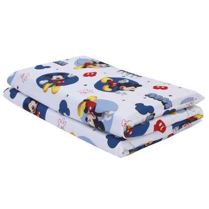 Disney Mickey Mouse Preschool Nap Pad Sheet in Blue