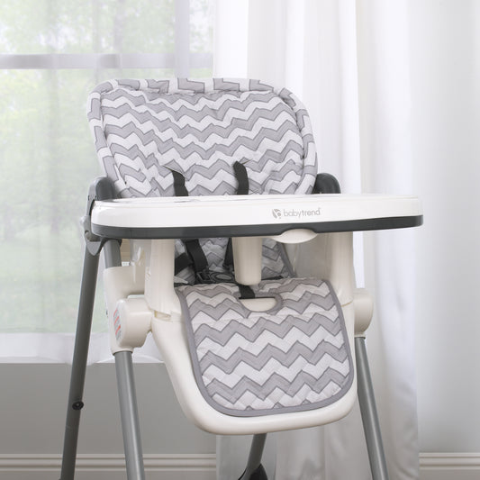 Sumersault Grey and White Chevron High Chair Pad