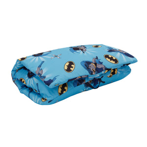 Warner Bros  Batman - Blue, Grey and Yellow Deluxe Easy Fold Toddler Nap Mat