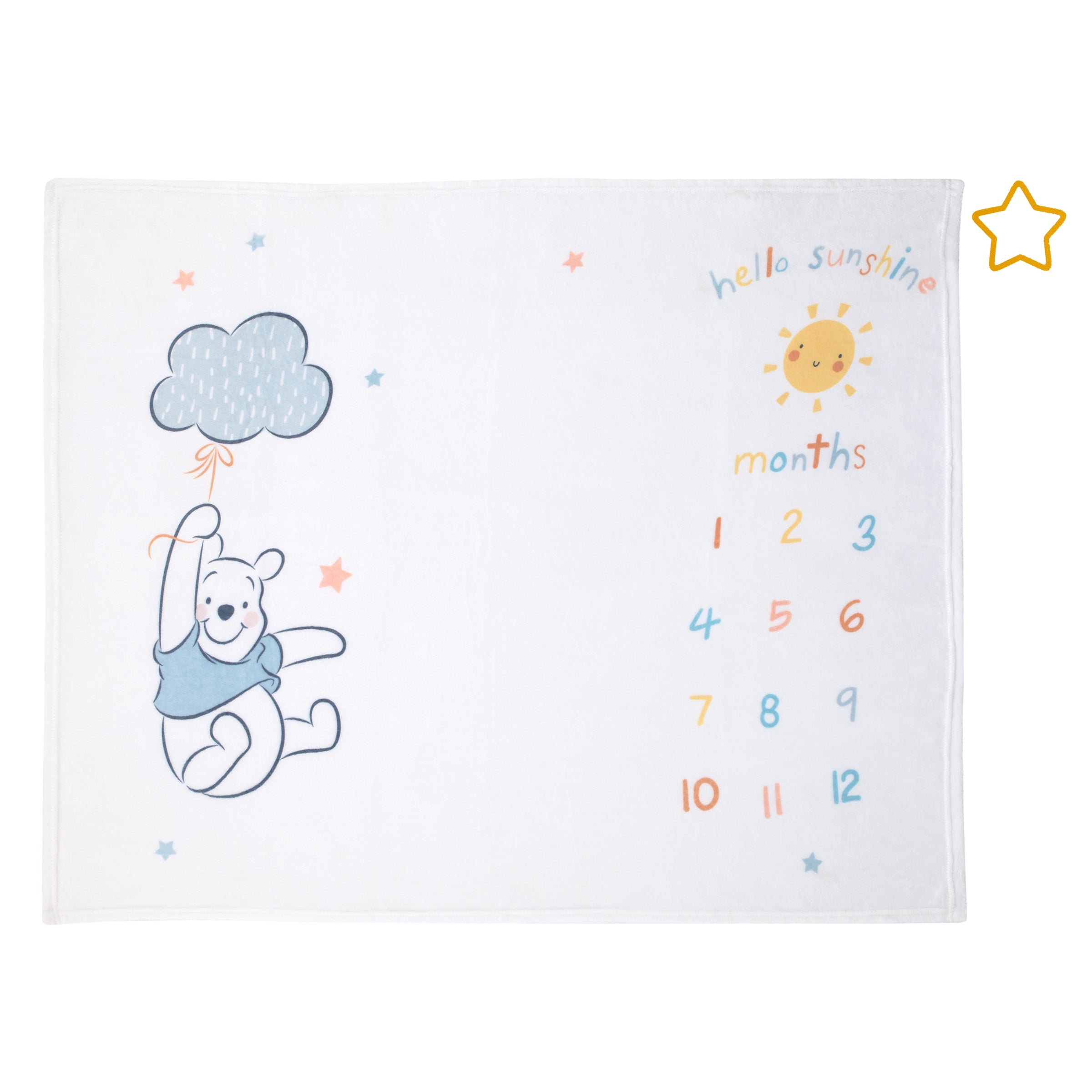 Winnie the pooh baby milestone blanket sale