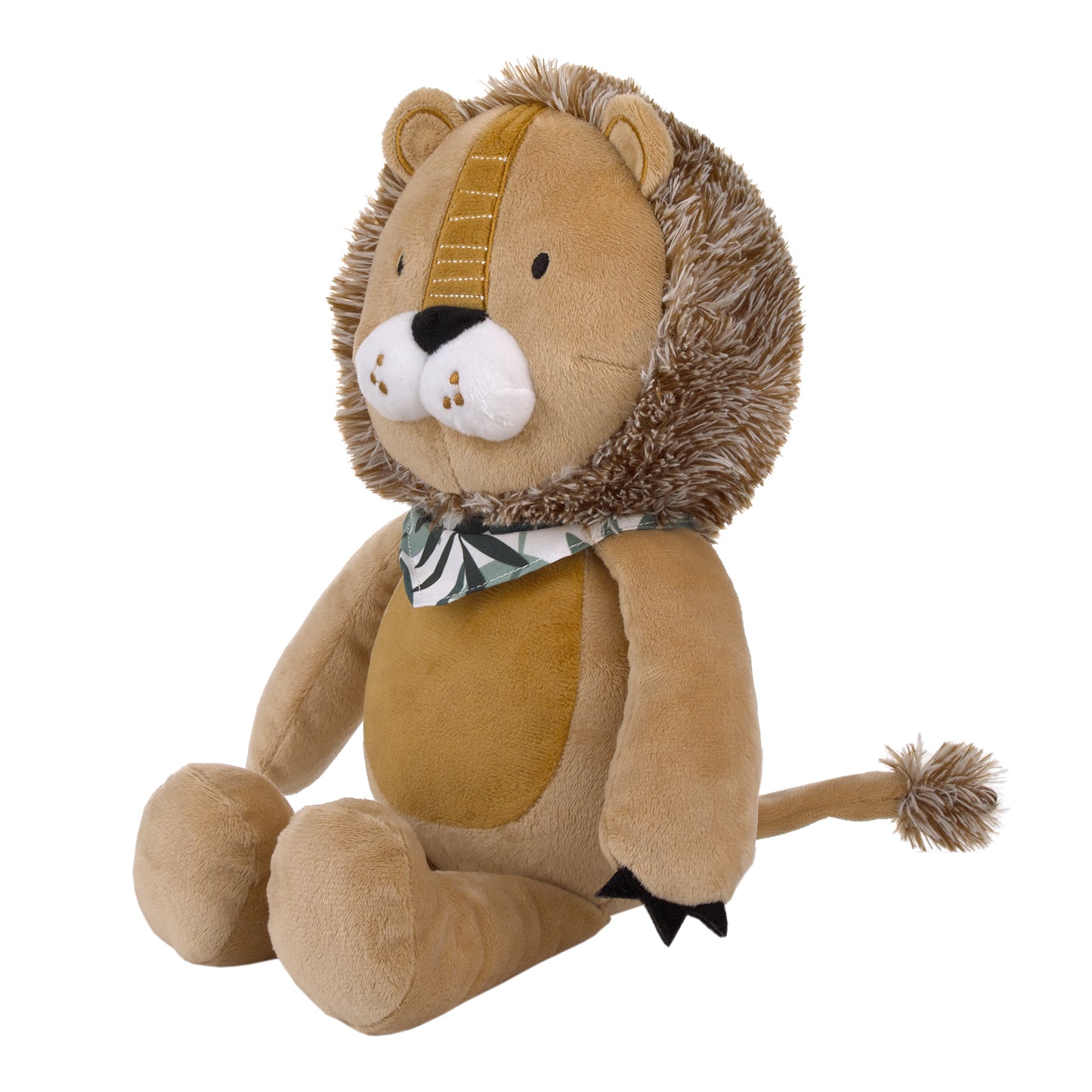 NoJo Jungle Paradise Tan, Brown, and Ivory, Lion Plush Stuffed Animal