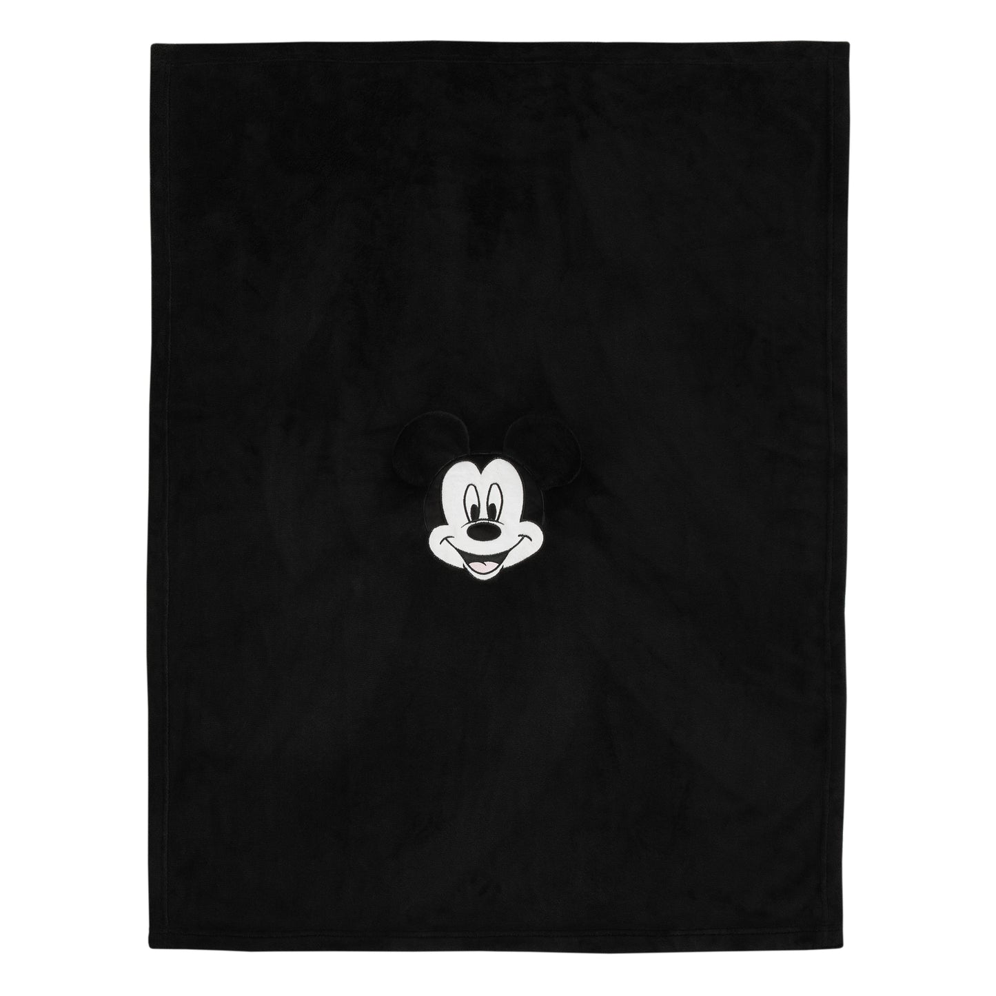 Disney Mickey Mouse Funhouse Crew Black and Red Super Soft Plush Character Toddler Blanket