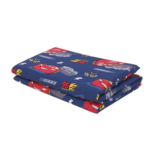 Disney Cars Navy and Red Preschool Nap Pad Sheet