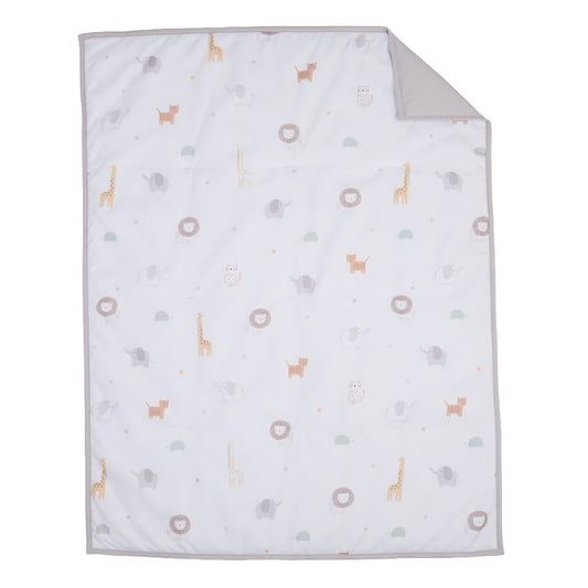 mini by Motherhood - Jungle Nest 3 Piece Crib Bedding Set, Comforter and Two Fitted Crib Sheets