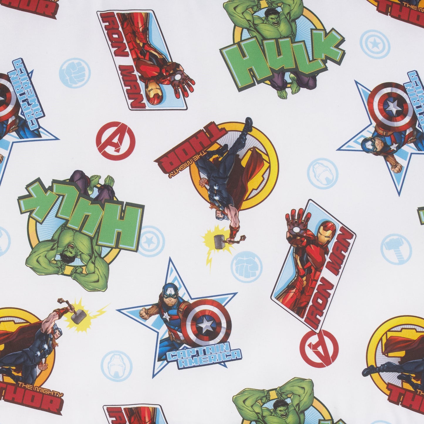 Marvel The Avengers I Am A Hero Blue, Green, Red, and Yellow Deluxe Easy Fold Toddler Nap Mat