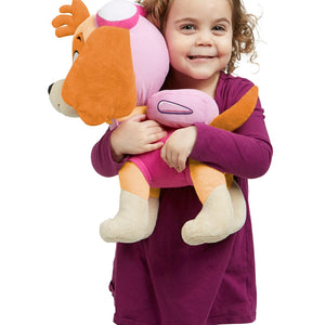 NoJo Paw Patrol Skye Plush Toddler Cuddle Pillow Pink and Tan