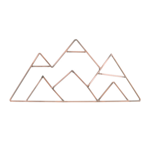 NoJo Mountain Shaped Wire Nursery Wall Decor, Copper Finish