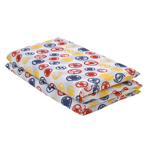 Marvel Spidey and His Amazing Friends Blue, Red, Yellow, and Green, Team Up Preschool Nap Pad Sheet