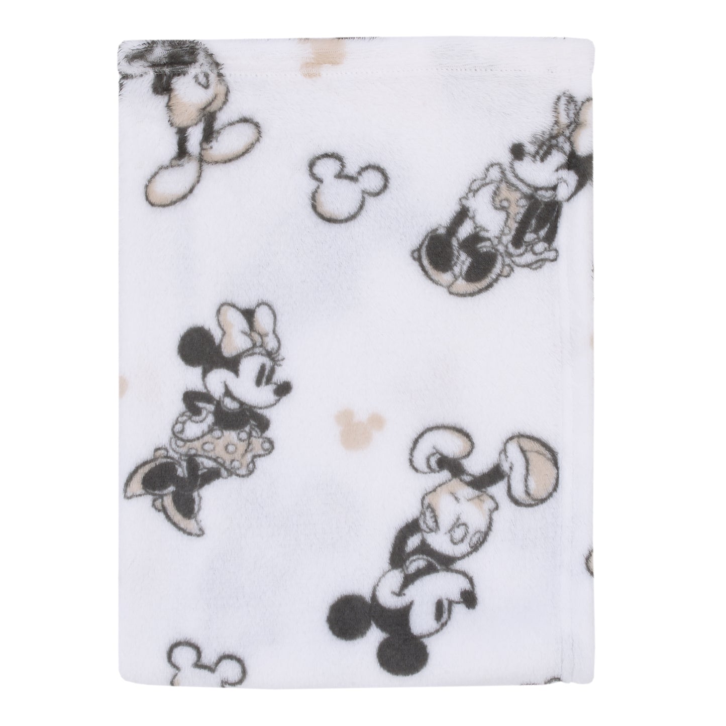 Disney Mickey and Minnie Mouse Black and White Super Soft Baby Blanket