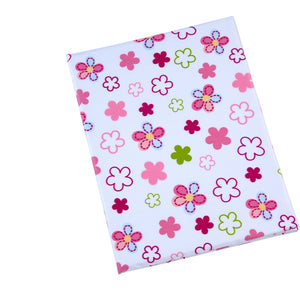 Everything Kids Hoot Hoot Pink, Aqua, Green and White 4 Piece Toddler Bed Set - Comforter, Fitted Bottom Sheet, Flat Top Sheet, Reversible Pillowcase