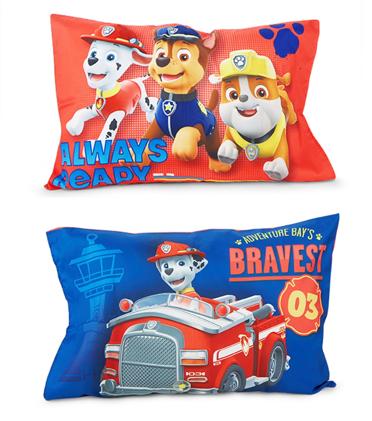 NoJo Paw Patrol Calling All Pups 4 Piece Toddler Bed Set Includes - Comforter, Fitted Bottom Sheet, Flat Top Sheet, Reversible Pillowcase