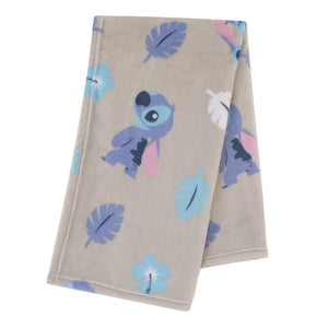 Disney Stitch Gray, Blue, Aqua, and White Super Soft Plush Baby Blanket