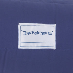 Everything Kids Blue and Grey Shark Toddler Nap Mat with Pillow and Blanket