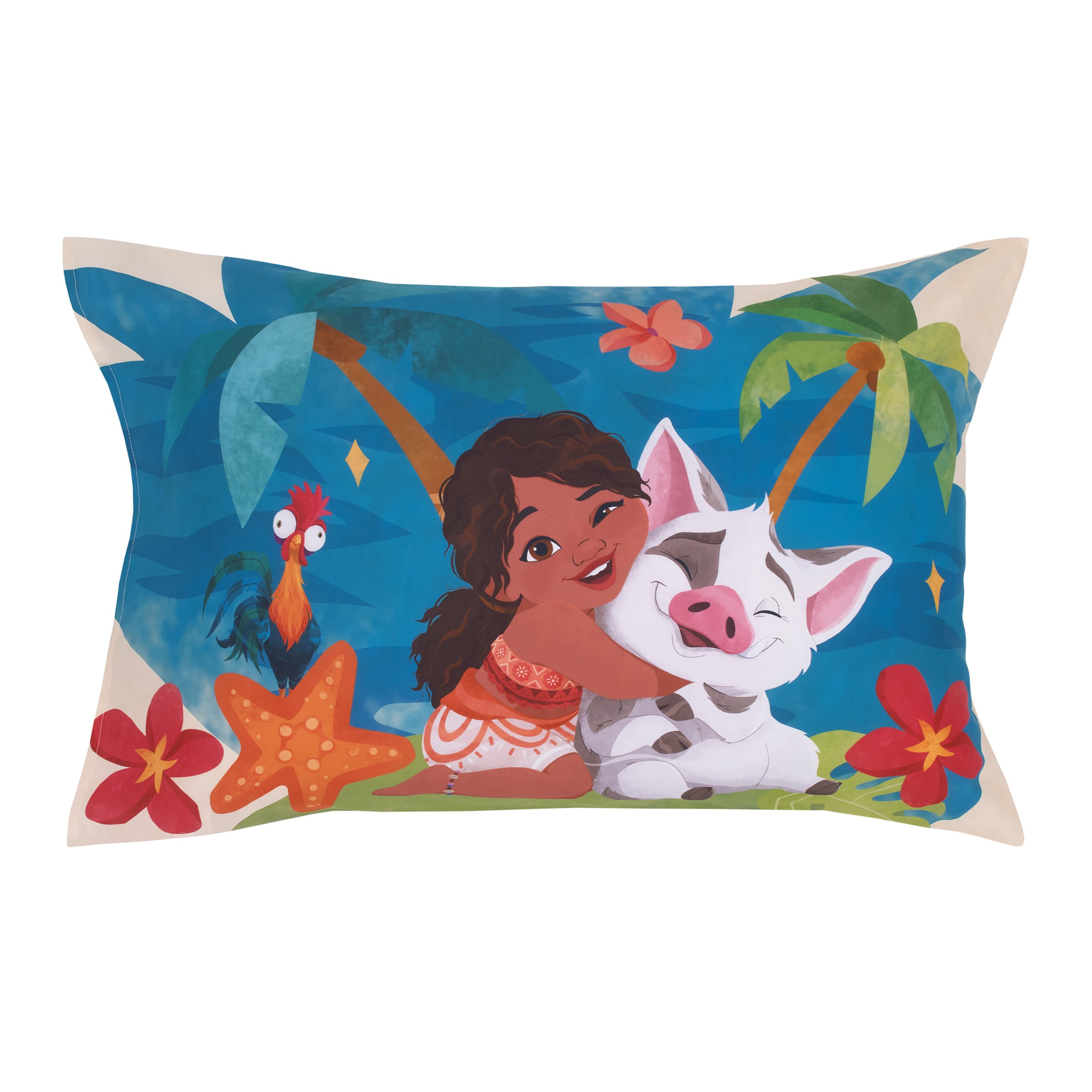 NoJo Disney Moana 2 Ocean Sisters 4 Piece Toddler Bed Set