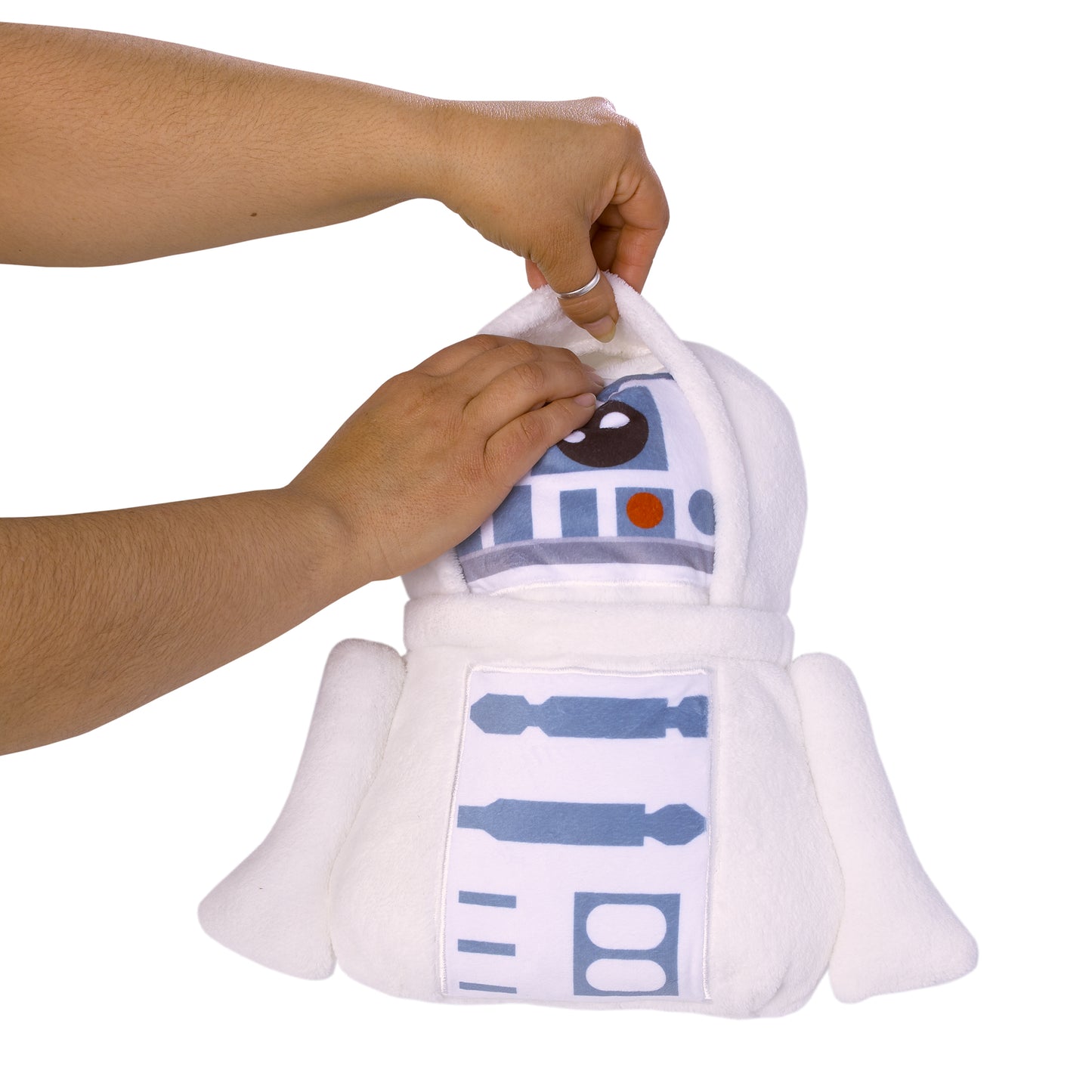 Star Wars R2D2 Blue and White Super Soft Character Shaped Toddler Blanket