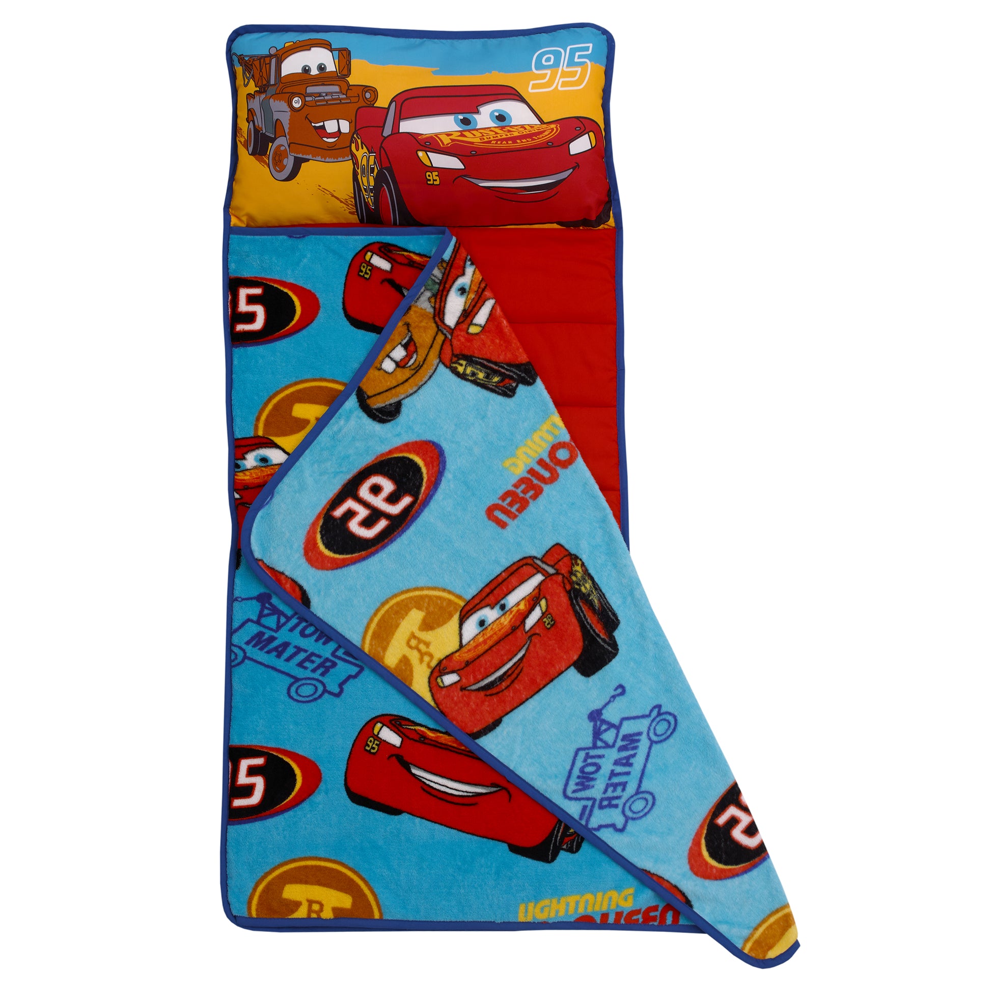 Disney Cars Radiator Springs Blue and Red Lightning McQueen and