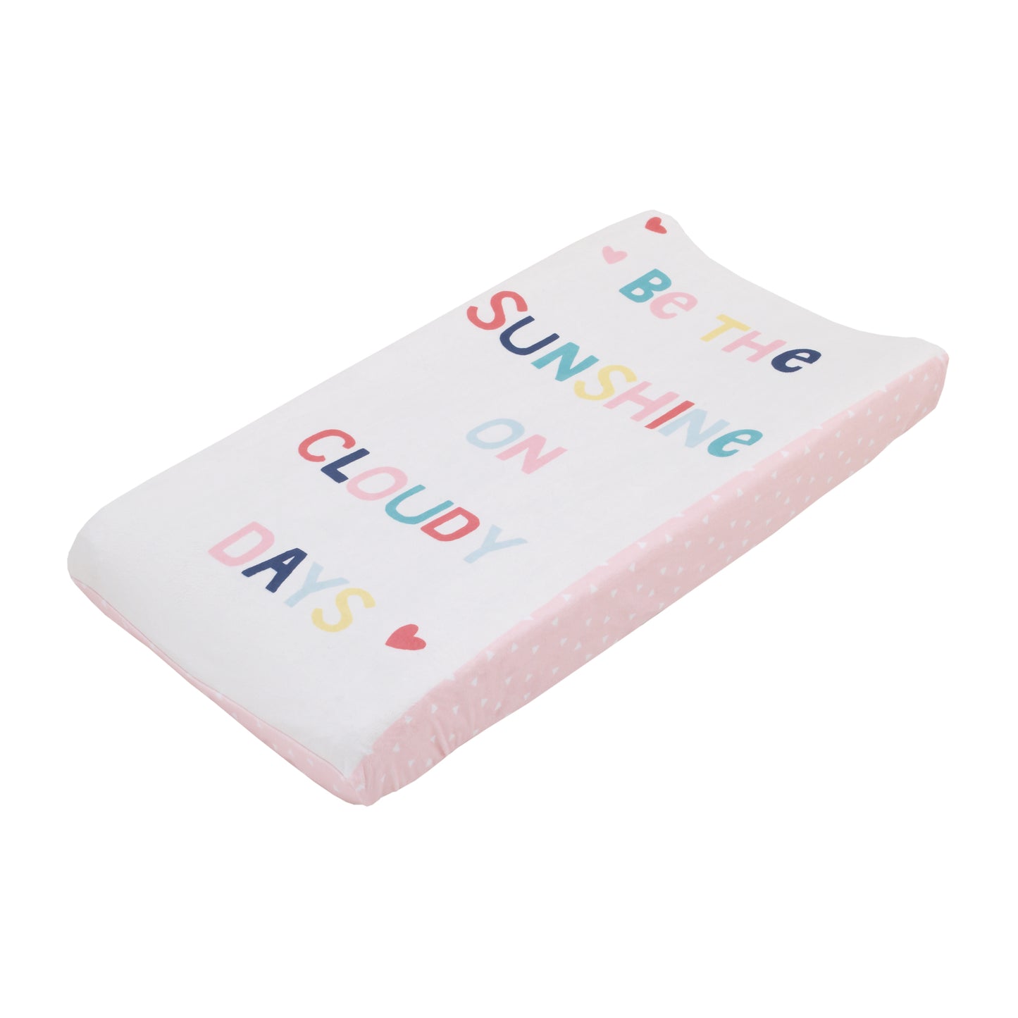 Little Love by NoJo "We Love You So" Multi Color Rainbow 2 Piece Super Soft Changing Pad Covers