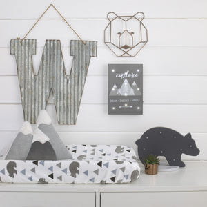 Little Love by NoJo Grey, White, Charcoal Mountains 